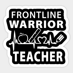 Frontline Warrior Teacher Sticker